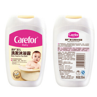 carefor 爱护 CFB204 植萃婴儿洗发沐浴露二合一 200ml