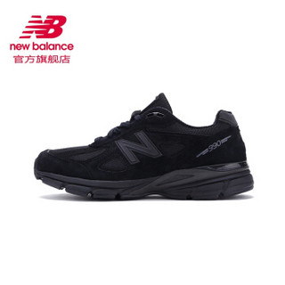 new balance 990V4 男士慢跑鞋 黑色 40.5