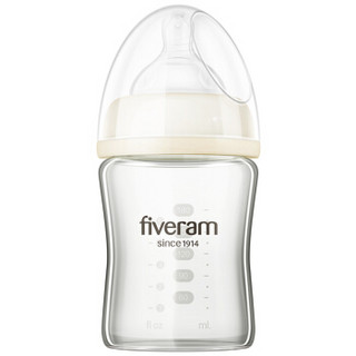 FIVERAMS 五羊 孩子宝 晶钻系列 宽口径玻璃奶瓶 180ml