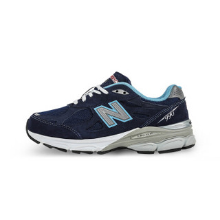 new balance 990V3 女士慢跑鞋 藏蓝色 37 D加宽版