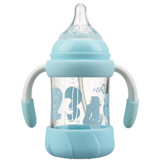 rikang 日康 宽口径玻璃奶瓶 (180ml、蓝色)