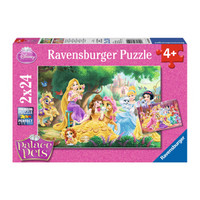 Ravensburger 睿思 儿童玩具 拼图 2*24片装  公主们的朋友 089529