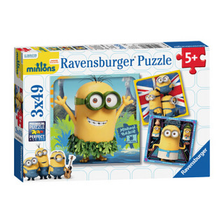 Ravensburger 睿思 儿童益智 拼图玩具 3*49片装 小黄人 093618