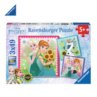 Ravensburger 睿思 儿童益智 拼图玩具 3*49片装 冰雪奇缘夏日庆典 093564