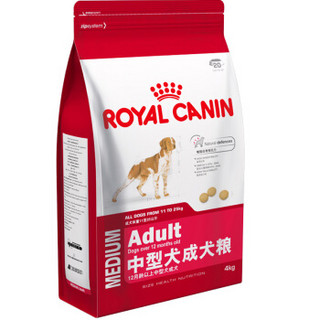 ROYAL CANIN 皇家狗粮 M25中型犬成犬狗粮 12月龄以上 4kg*4