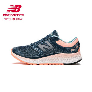 new balance Fresh Foam系列 1080V7 女士跑鞋 蓝色/粉色 39 D加宽版