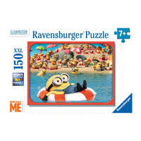 Ravensburger 睿思 儿童益智玩具拼图 150片装 小黄人海边度假 10037