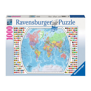 Ravensburger 睿思 儿童益智拼图 1000片以上 1000片 世界行政地图 196333