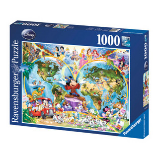 Ravensburger 睿思 儿童益智拼图 1000片以上 1000片 迪士尼地图 157853