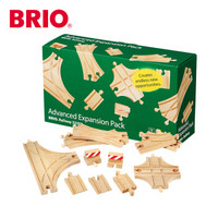 BRIO World 电动火车木制轨道拓展包 高级轨道扩展包33307