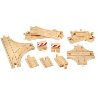 BRIO World 电动火车木制轨道拓展包 高级轨道扩展包33307