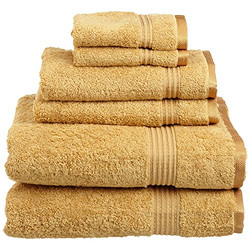 重回好价！Superior Egyptian Cotton Towel Set 埃及棉系列 超柔毛巾 6件套 亚马逊海外购