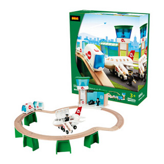 BRIO World 旅行主题 火车轨道套装 电动机场轨道套装33301