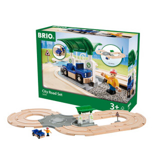 BRIO World 旅行主题 火车轨道套装 城市道路套装33747