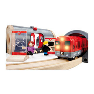 BRIO World 旅行主题 火车轨道套装 声光地铁车站套装33513