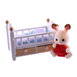 Sylvanian Families 森贝儿家族 过家家家具套装 巧克力兔宝宝家具套5017