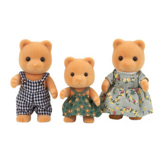 Sylvanian Families 森贝儿家族 家族系列 过家家玩具 熊家族14248