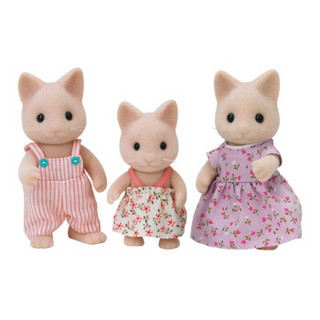 Sylvanian Families 森贝儿家族 家族系列 过家家玩具 猫家族5455