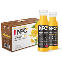 农夫山泉 NFC果汁饮料 100%NFC橙汁300ml*10瓶 礼盒分享装 *2件