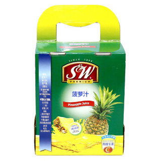 S&W 优实 源自真果 100%NFC 菠萝汁 240ml*4罐