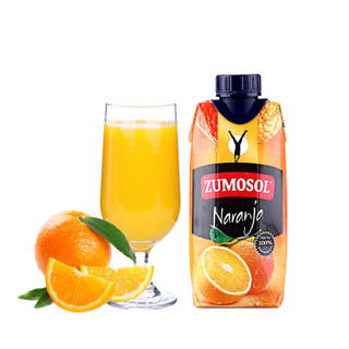 ZUMOSOL 赞美诗 100%NFC橙汁 330ml*9 9盒