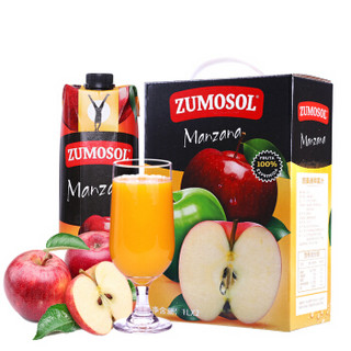  ZUMOSOL 赞美诗 苹果汁 1L*2瓶