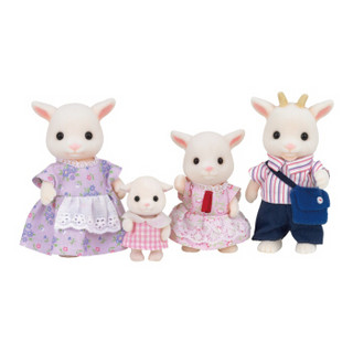 Sylvanian Families 森贝儿家族 动物家族4只装 过家家玩具 山羊家族60058