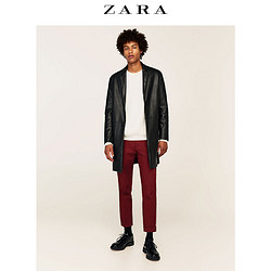 ZARA 04341330800 男士英伦风切尔西仿皮大衣