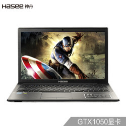 Hasee 神舟 战神 K670-G4D3 15.6英寸游戏本（G4600/8GB/1TB/GTX 1050 4G）    4399元包邮