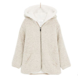 ZARA  01869704707 儿童毛绒针织连帽外套