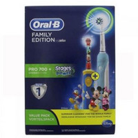 Oral-B 欧乐-B Pro700 电动牙刷 + 儿童电动牙刷米奇款 家庭套装 