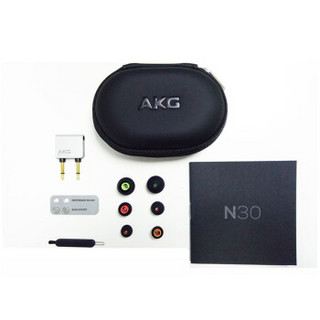 AKG 爱科技 AKG N30 入耳式挂耳式有线耳机 银色