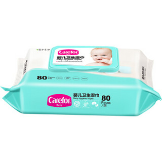 Carefor 爱护 婴儿湿巾 80片×12包