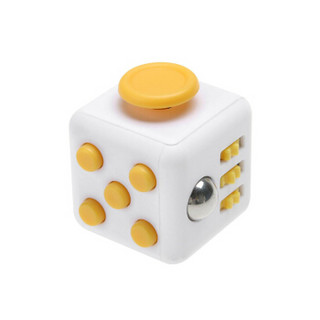 TUMI 图米 Fidget Cube 减压骰子 白黄色