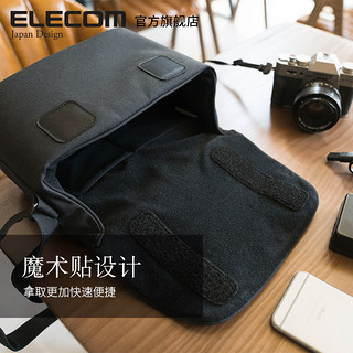 ELECOM 宜丽客 单反相机包单肩小包休闲包斜挎佳能摄影包微单包便携收纳包