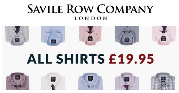 SAVILE ROW COMPANY英国官网 精选男士衬衫专场