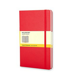 Moleskine 红色方格笔记本