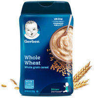 Gerber 嘉宝 婴幼儿米粉 进口版 227g 二段 全麦味 *8件
