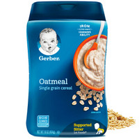 Gerber 嘉宝 婴幼儿米粉 进口版 454g 一段 燕麦味 *8件