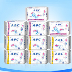 ABC 纤薄棉柔 卫生巾组合10包（日48片+夜22片）