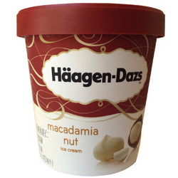 Hagen·Dazs 哈根达斯 夏威夷果仁口味 冰淇淋 392g *5件