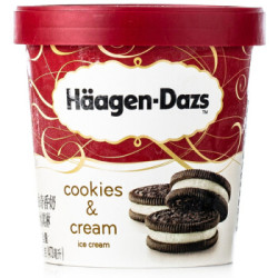 Häagen·Dazs 哈根达斯 曲奇香奶口味冰淇淋 473ml *6件
