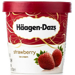 Häagen·Dazs 哈根达斯 草莓口味 冰淇淋   473ml