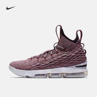 NIKE 耐克 LEBRON XV 男子篮球鞋 黑/白/白 40