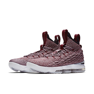 NIKE 耐克 LEBRON XV 男子篮球鞋 黑/白/白 41