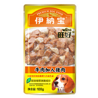 INABA 伊纳宝 旺好 牛肉+猪肉 犬湿粮包 100g 1包