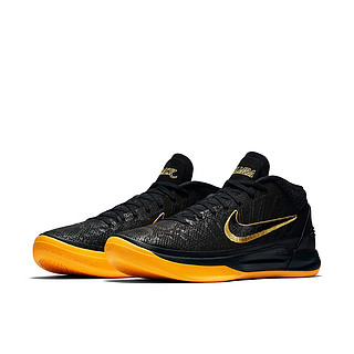 NIKE 耐克 KOBE AD MID 男子篮球鞋 42 黑/大学金黄 AQ5163-001