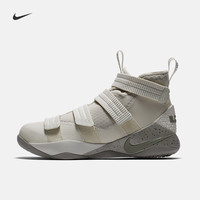 NIKE 耐克 LEBRON SOLDIER XI 男子篮球鞋 黑/帆白/赛车蓝 41