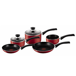 Tefal 特福 Bistro Red A161S545 锅具五件套