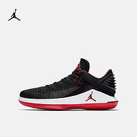 AIR JORDAN XXXII LOW 男子篮球鞋 黑/大学红/白 44